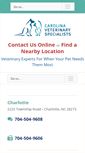 Mobile Screenshot of carolinavet.com